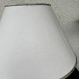 Ceramic Table Lamp with White Shade and Green Marble Effect Base