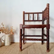 Vintage Corner Chair Brutalist Style
