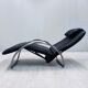 Leather lounge chair