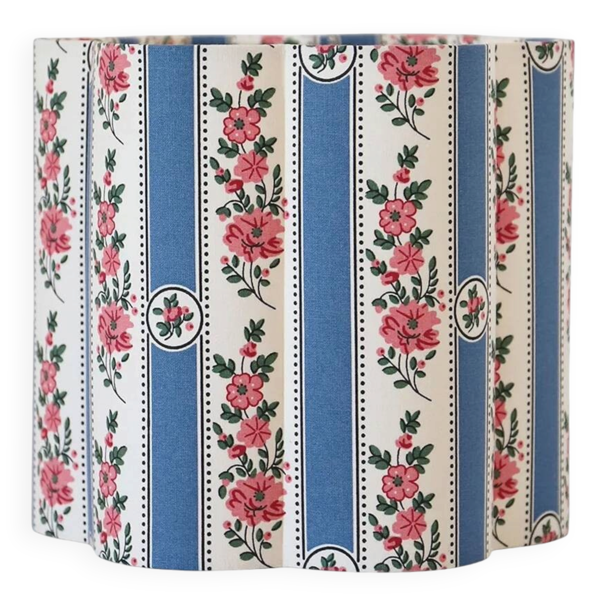Flower-shaped lampshade Flora "blue overmount"
