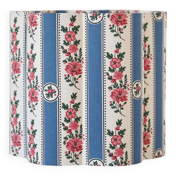Abat-jour forme fleur Flora "sobremonte bleu"