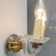 Applique 2 bras verre Murano vintage 1950
