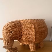 Panier éléphant en rotin