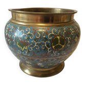 Japan superb cloisonné cache pot with DAIMYO TOKUGAWA clan crest, 19th century Edo Nippon