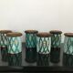 6 vallauris ceramic pots