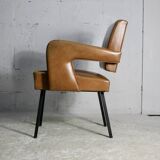 Armchair Jacques Adnet, style circa 1955