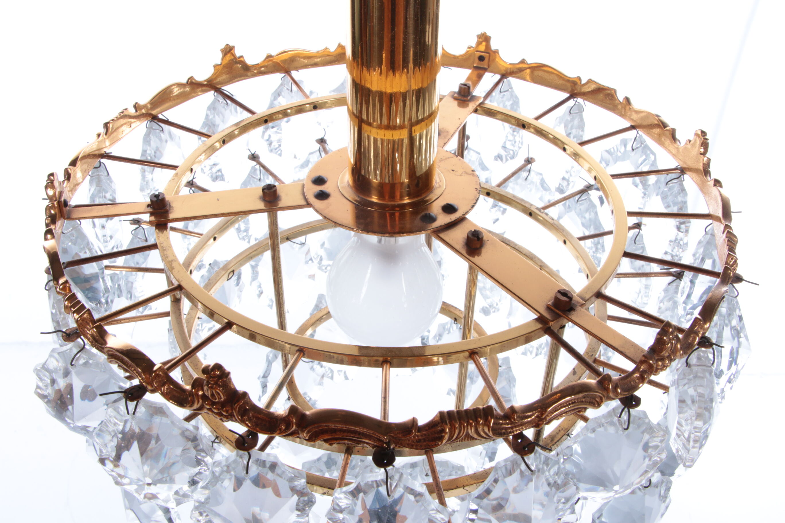 Vintage chandelier design by Christoph Palme,1960 Germany