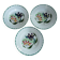 3 antique deep plates from St Amand and Hamage