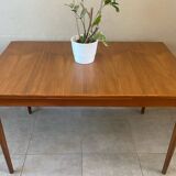Vintage teak table with extensions