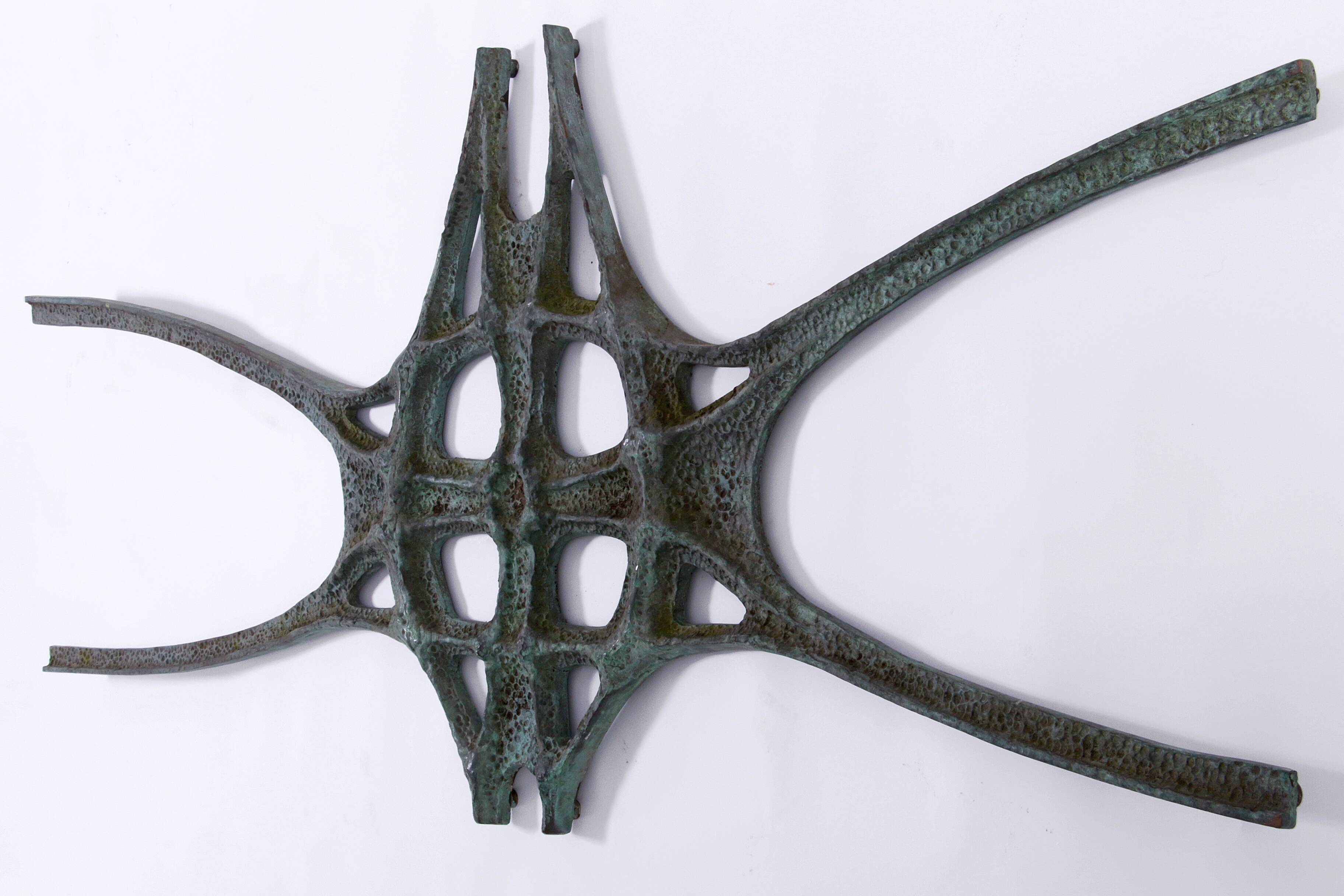 Brutalist "Timeless Elegance Bronze Wall Sculpture