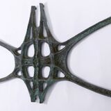Brutalist "Timeless Elegance Bronze Wall Sculpture