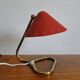 Vintage bedside lamp red 1950