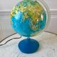 Globe terrestre lumineux années 70