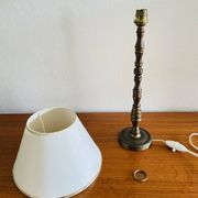 Vintage brass table lamp, circa 1940s - 1950s