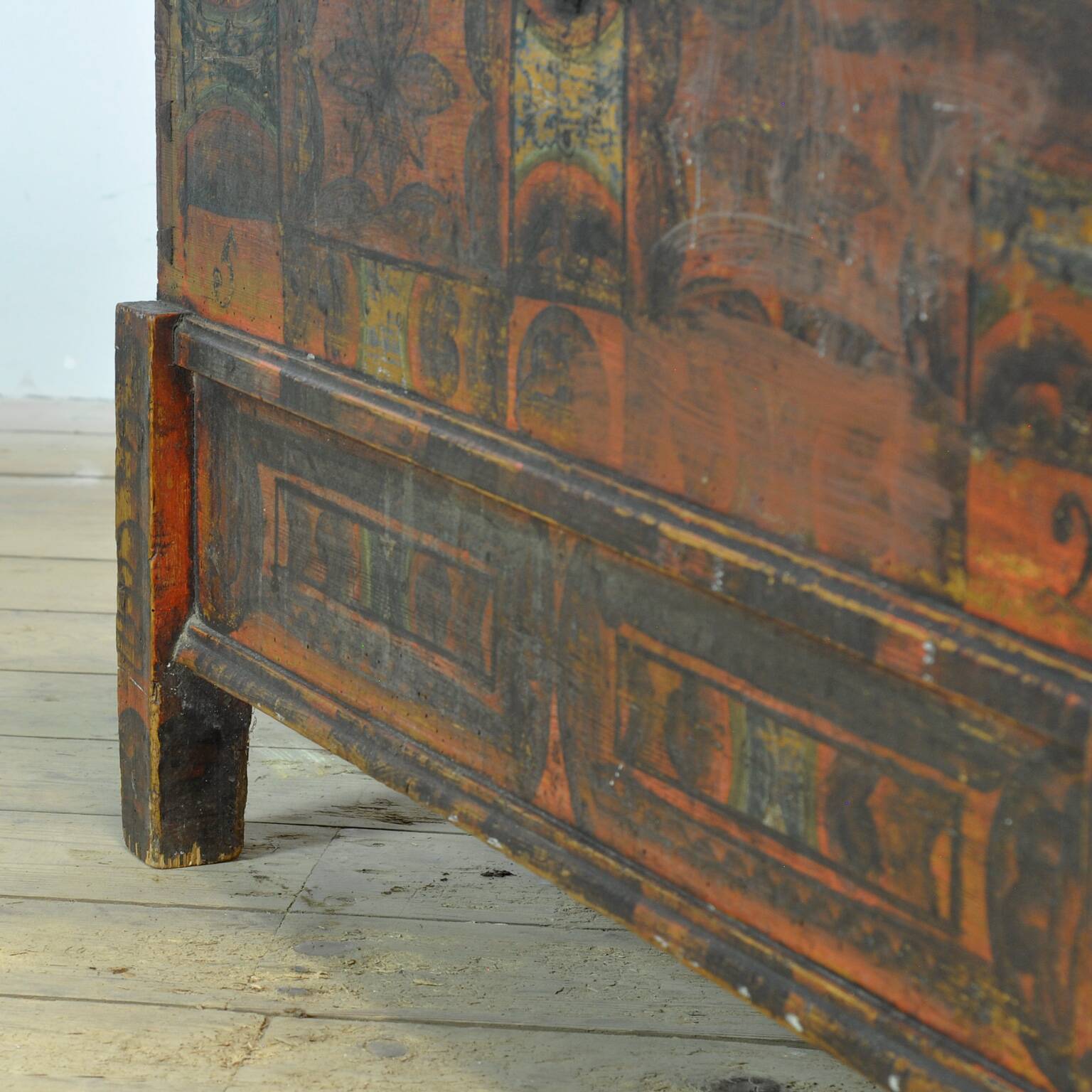 Folk art wedding chest, anno 1852