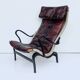 Vintage Pernilla 69 Armchair by Bruno Mathsson for Dux In Oxblood Leather