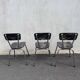 Black marbled formica chairs
