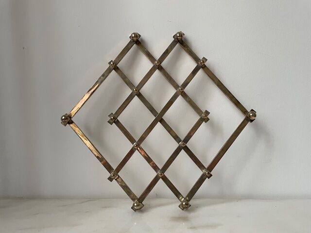 Silvered Metal Art Deco flat underside