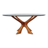 Table basse en teck T188 Illum Wikkelsø Eilersen années 60