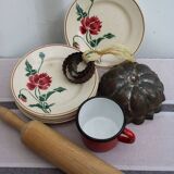 Lot de 6 assiettes à dessert en céramique