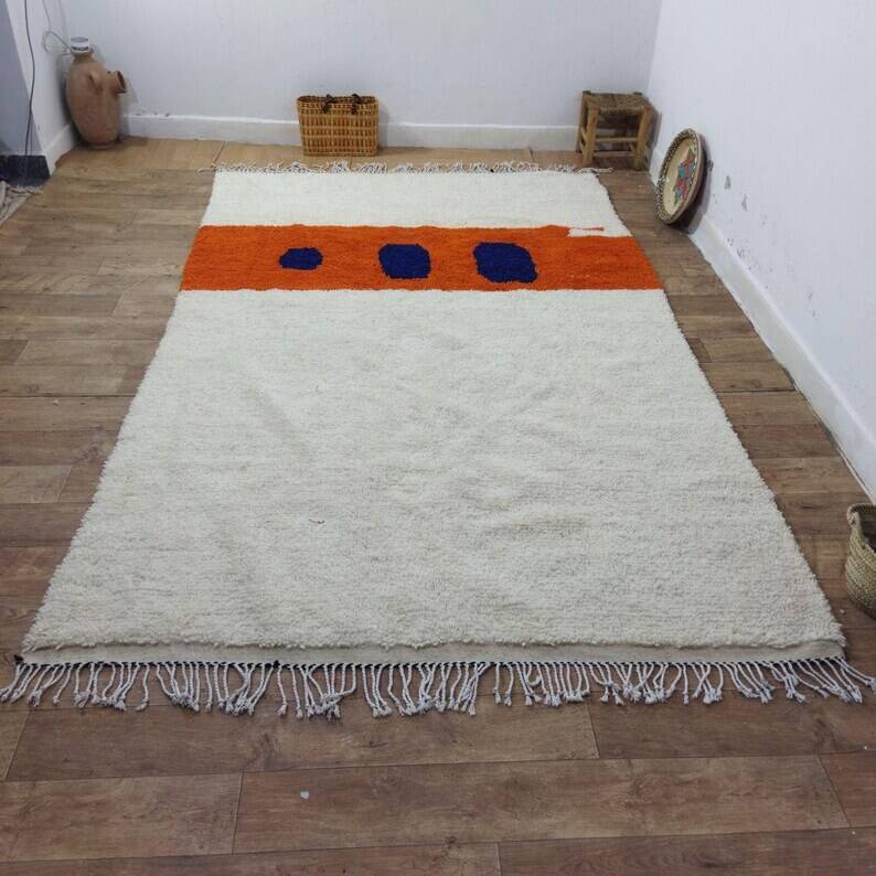 Moroccan wool rug 270cm x 140cm