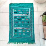 Tapis berbère vert ethnique 95x150 cm