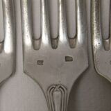 Fourchette ancienne service Louis XVI ruban filet