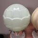 Set of three Thabur globe wall lights in pastel opaline