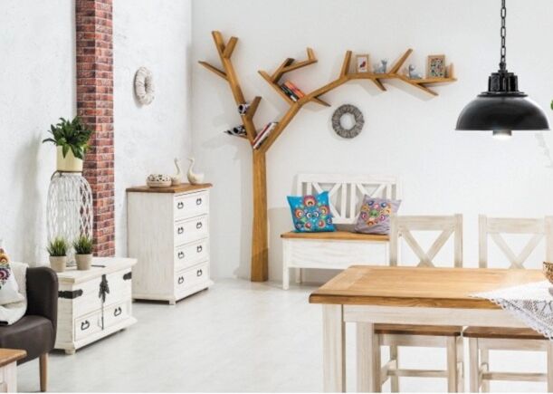 Library Shelf Tree Design