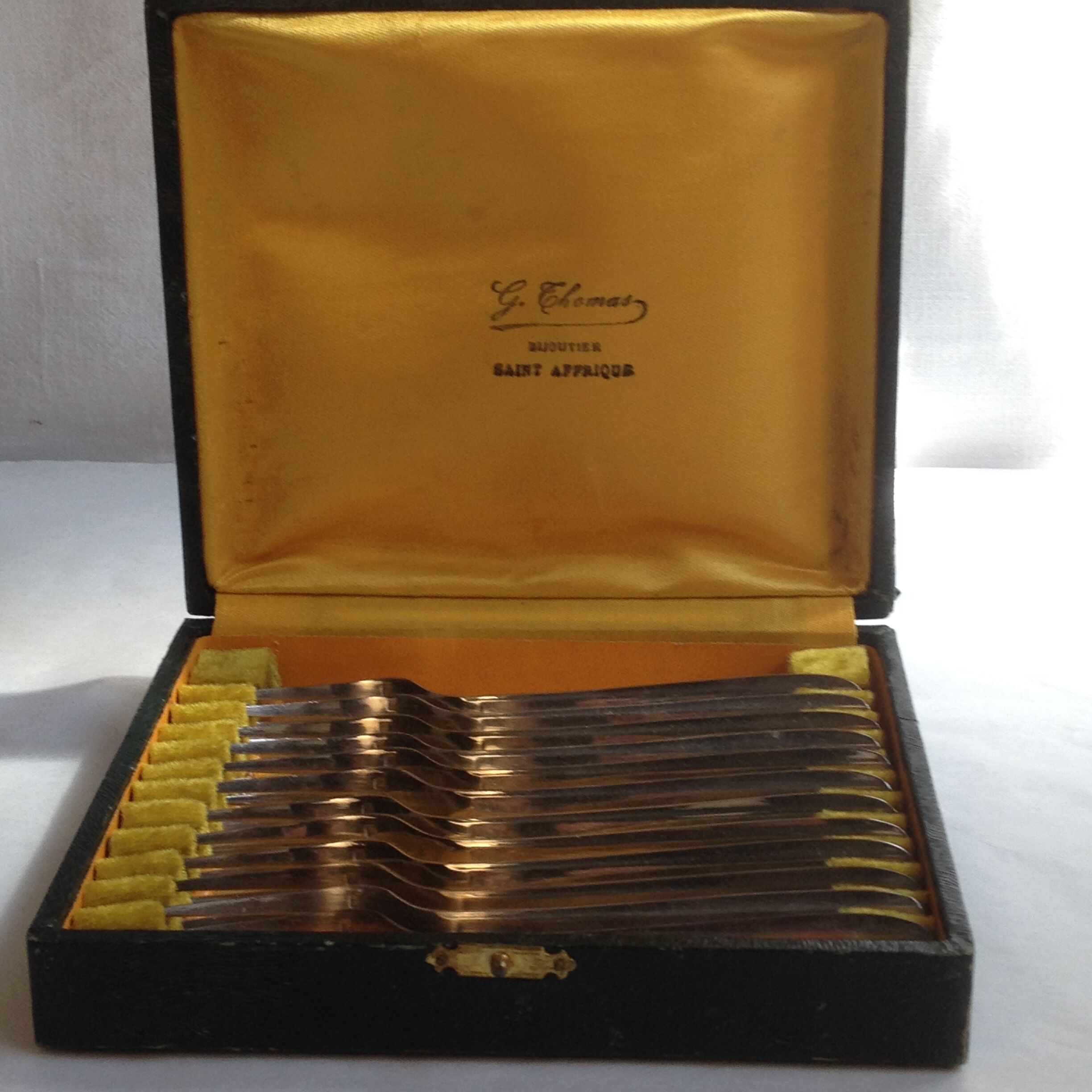 Lot De 12 Fourchettes à Escargot Ou Fruits De Mer - Métal Argenté, Couverts Occasion