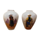 Pair of Limoges porcelain vases