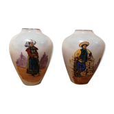 Paire de vases en porcelaine de Limoges