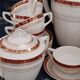 Vintage coffee service. semi porcelain. 11 pers.