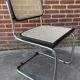 Ensemble de 4 chaises vintage modèle Cesca B32 en noir et chrome