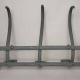 Curved wooden coat rack