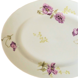 Plat Limoges B&Cie ancien decor fleurie