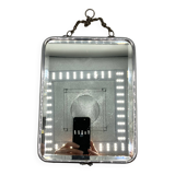 Chrome barber mirror with beveled glass • 1960s