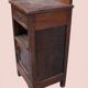 Pair of Art Nouveau bedside tables in solid oak, late 19th century.