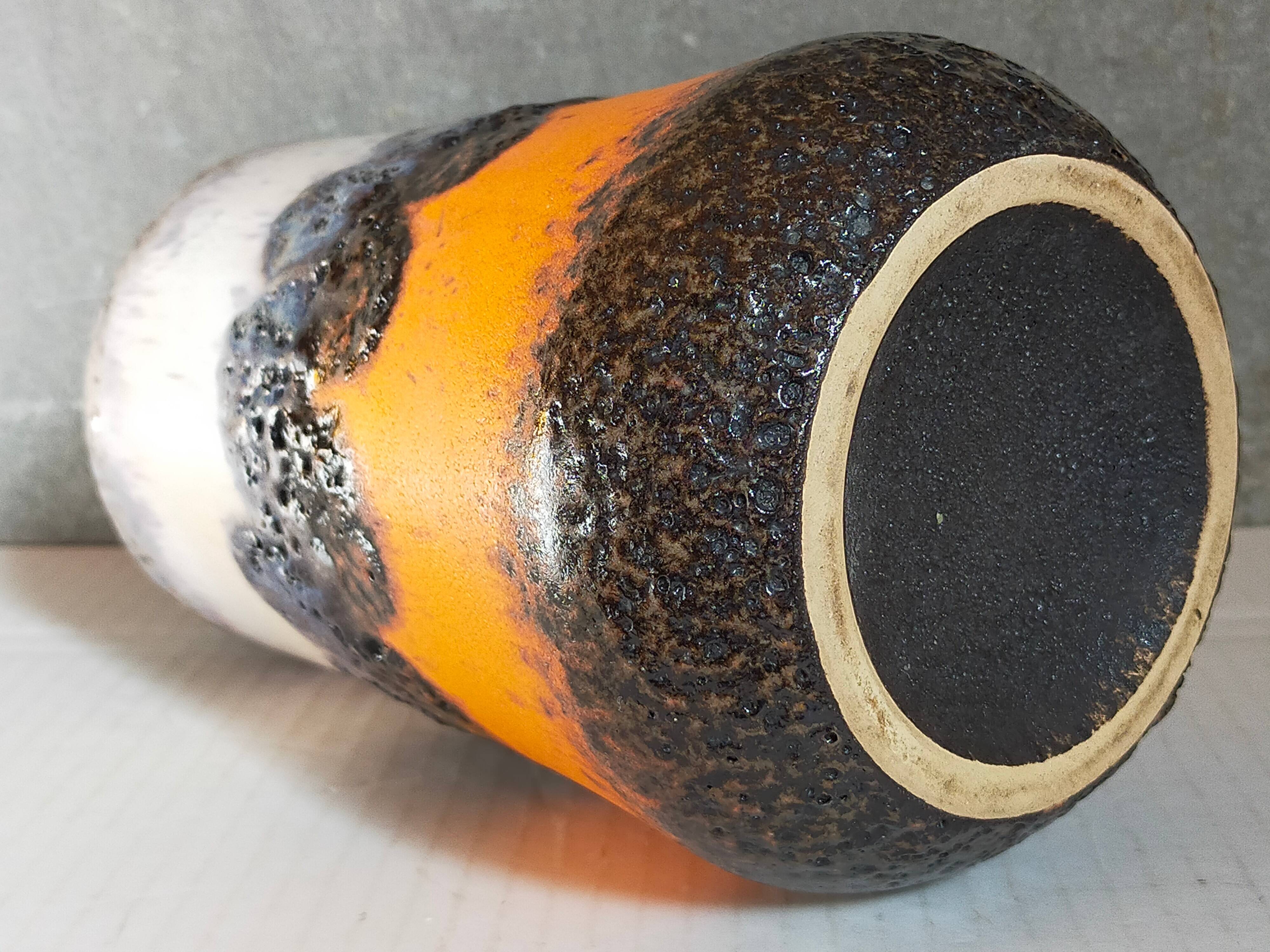 FAT LAVA vintage gray foam ceramic vase