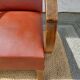 paire de fauteuils art déco, terracotta