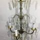 Chandelier 4 lights bronze and tassels