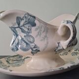 Creil Montereau iron clay sauce boat