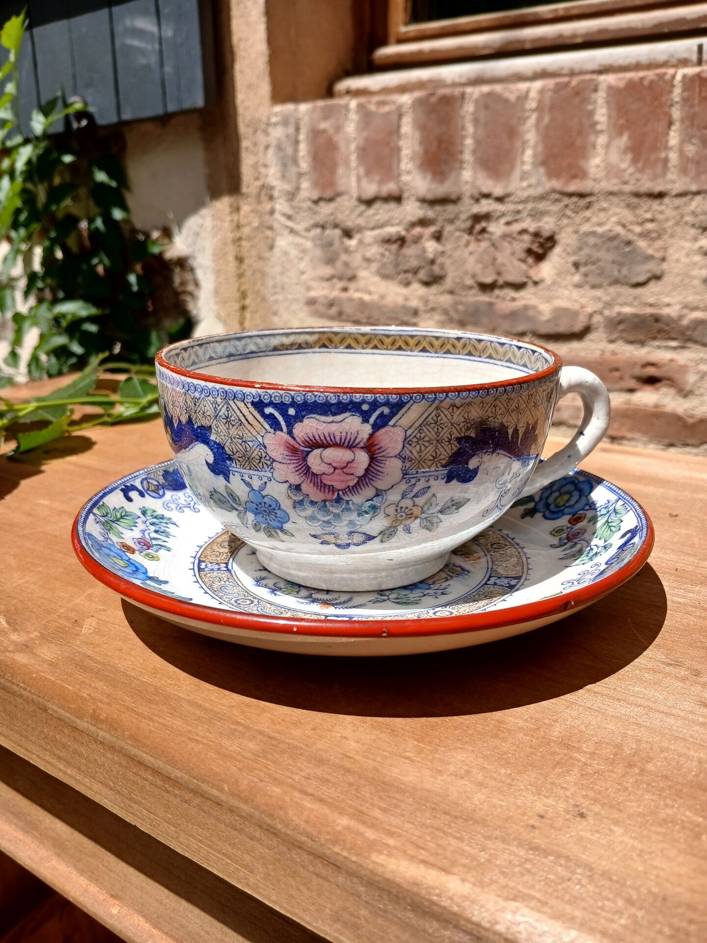 Antique ironstone cup