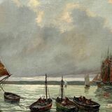 Albert Bern (1898-1968) "Seascape". Impressionism.