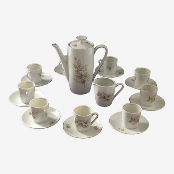 Bavarian porcelain coffee set from Winterlinck 1960 - by Lucien Engel