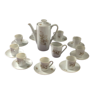 Bavarian porcelain coffee set from Winterlinck 1960 - by Lucien Engel