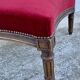 XIXth century pouf for two, stool footrest