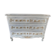 Louis XV style royal chest of drawers patinated
