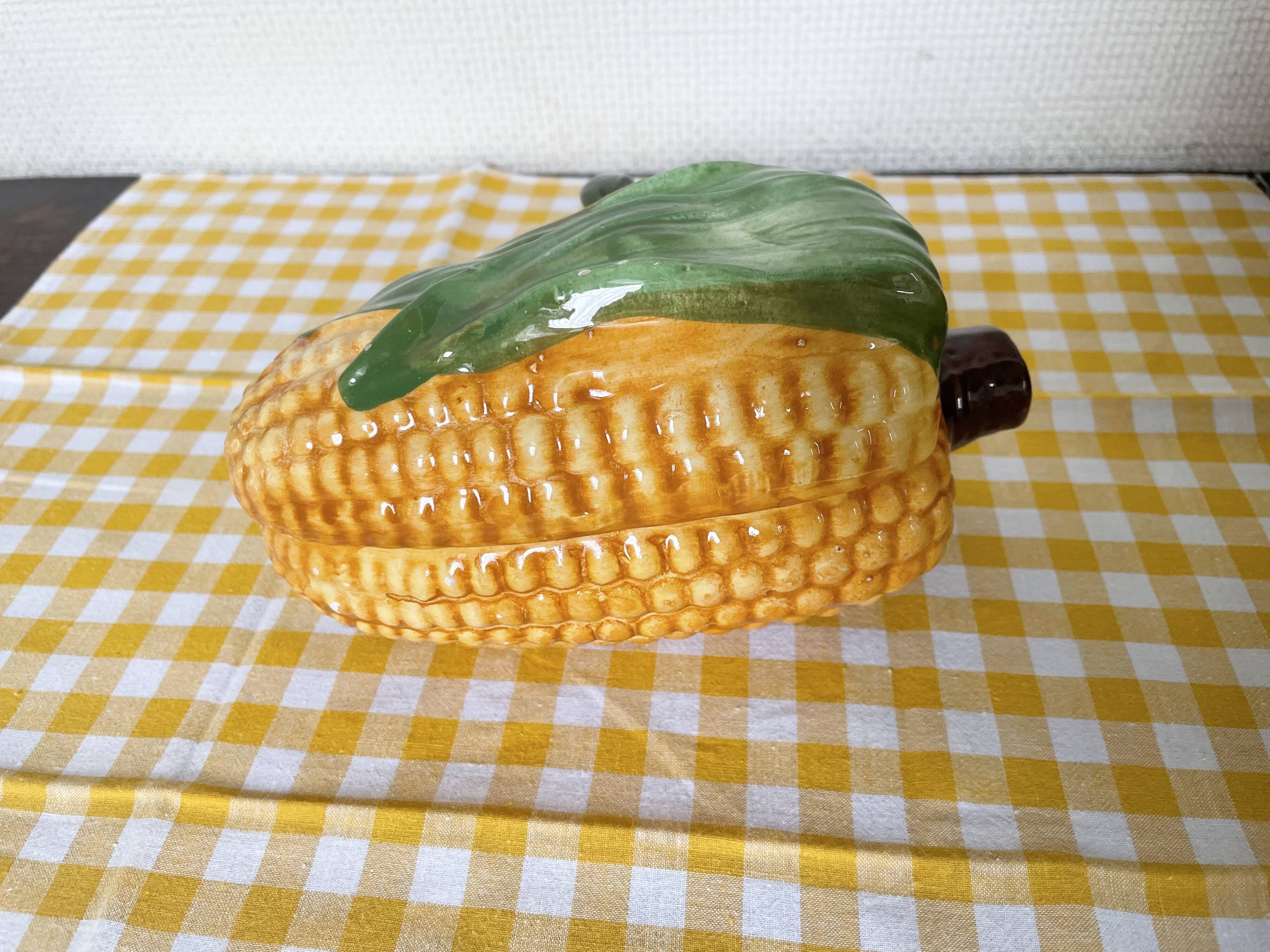 Corn cob slip gravy boat