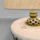 Vintage large ceramic table lamp 'Green garden'